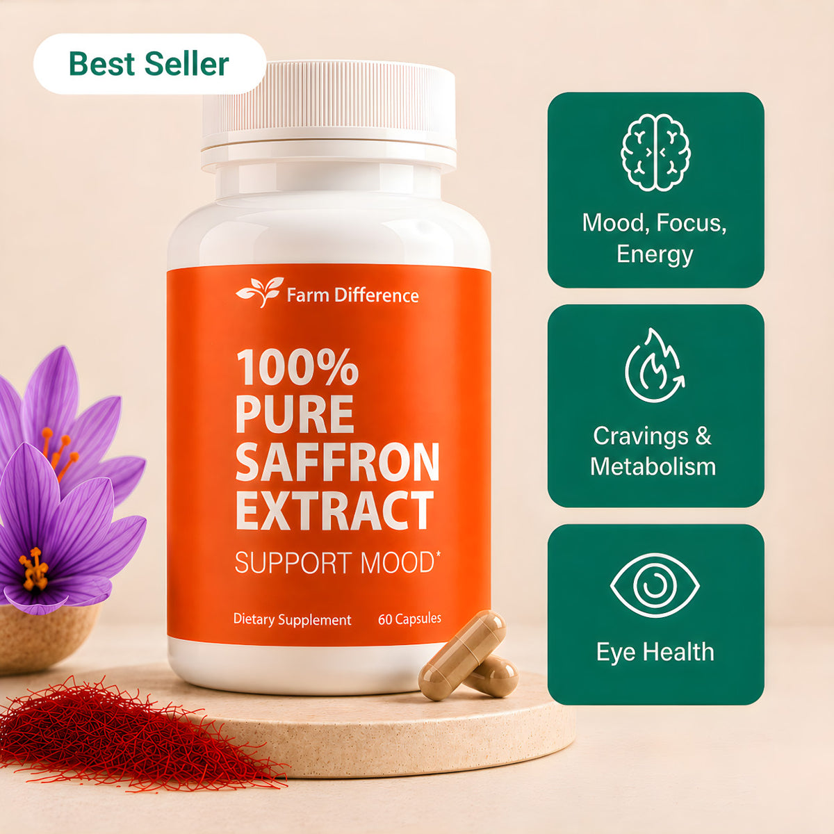 Pure Saffron Capsules
